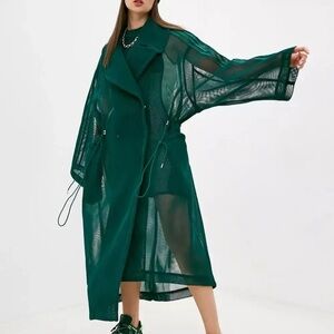 Beyonce Adidas x Ivy Park Drip 2 Mesh Jacket Green